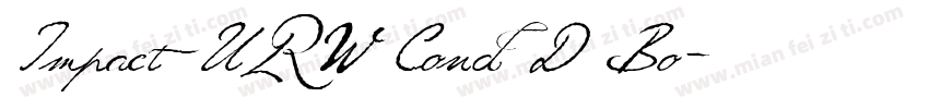 Impact URW Cond D Bo字体转换